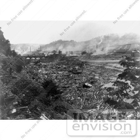 #8515 Picture of the Johnstown Flood Aftermath by JVPD