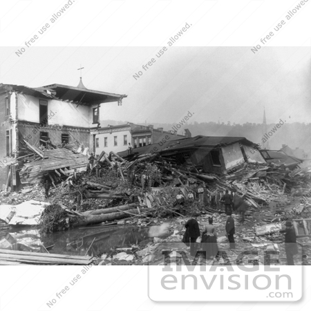 #8516 Picture of the Aftermath of Johnstown Flood by JVPD