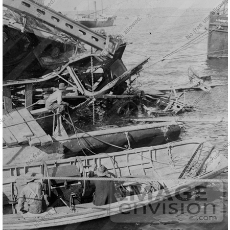 #8553 Picture of the Wrecked Maine Battleship by JVPD