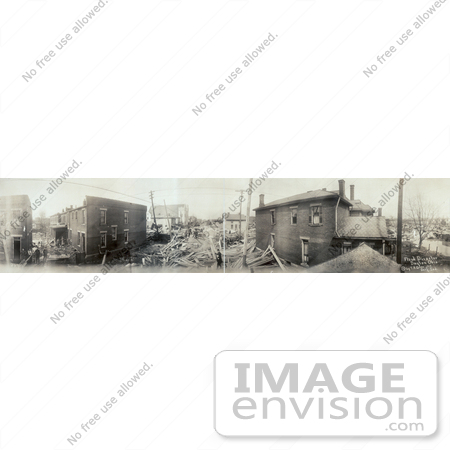 #8554 Picture of the Dayton, Ohio Flood, 1913 by JVPD