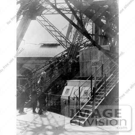 Picture Steps Eiffel Tower on Picture Of People On Stairs At The Eiffel    9626 By Jvpd   Historical