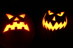 Free Picture of Scary Halloween pumpkins