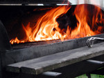 Free Picture of Flames from a Barbecue Grill