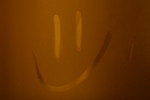 Free Picture of Smiley Face Drawn on a Condensated Bathroom Mirror