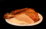 Free Picture of Thanksgiving Turkey Leftovers on a Paper Plate