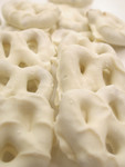 Free Picture of Pretzels Covered in White Chocolate