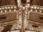 Free Picture of Carousel in Sepia Tone
