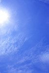 Free Picture of Sunburst in a Blue Sky