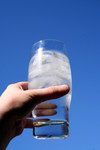 Free Picture of Hand Holding Water up to the Sky