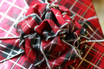 Free Picture of Plaid Colored Christmas Present