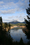 Free Picture of Applegate Lake and a Snow Capped Mountain, January of 2006