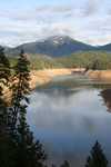 Free Picture of Snow Capped Mountain and Applegate Lake, Oregon