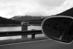 Free Picture of Reflection in a Car Side Mirror at Applegate Lake, Oregon