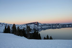Free Picture of Crater Lake Before Dusk in February