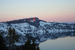 Free Picture of Wizard Island at Dusk, Crater Lake, Oregon