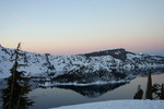 Free Picture of Wizard Island at Crater Lake, Dusk