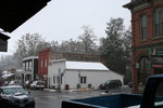 Free Picture of Snow Falling in Jacksonville, Oregon