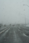 Free Picture of Snow Falling Over Crater Lake Highway, Medford, Oregon