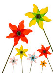 Free Picture of Colorful Pinwheels