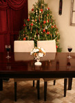 Free Picture of Table Setting at Christmas Time