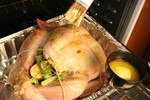 Free Picture of Buttering a Turkey