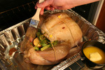 Free Picture of Buttering a Turkey