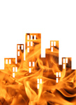Free Picture of Flaming City