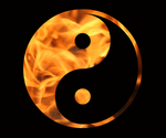 Free Picture of Flaming Yin Yang