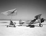 Free Picture of Paresev 1-A on Lakebed with Tow Plane 01/01/1962