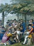 Free Picture of The Indians Delivering up the English Captives to Colonel Bouquet