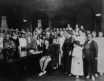 Free Picture of Photograph of Gov. Gardner Signing Resolution Ratifying Amendment to U.S. Constitution Granting Universal Franchise to Women