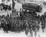 Free Picture of Suffrage Demonstration at Park Row, New York City