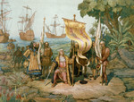 Free Picture of Columbus Taking Possession of the New Country