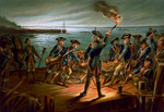 Free Picture of U.S. Army. Artillery Retreat From Long Island, 1776