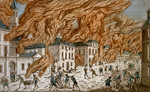 Free Picture of Burning of New York by the Americans