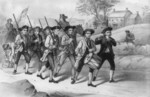 Free Picture of Heroes of 1776, Marching to the Fight