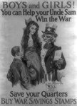Free Picture of Uncle Sam With Boy and Girl