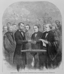 Free Picture of Lincoln Taking the Oath at His Second Inauguration