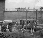 Free Picture of Hanging Hooded Bodies of the Four Conspirators of the Lincoln Assassination