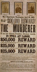 Free Picture of 100,000 reward! The Murderer of our Late Beloved President, Abra