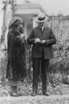 Free Picture of Miss Janet Moffett and President Coolidge, Red Cross drive