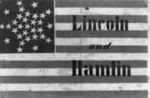 Free Picture of Lincoln and Hamlin Campaign Flag