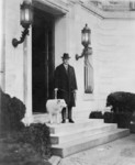 Free Picture of President Calvin Coolidge With Dog