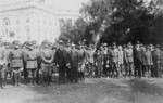 Free Picture of President Calvin Coolidge With Members of the Military Order of the World War