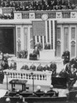 Free Picture of President Coolidge Delivering his First Message to Congress