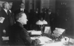 Free Picture of President Coolidge Signing the Tax Bill