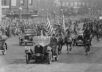 Free Picture of President Coolidge Riding in a Car During the Inaugural Parade