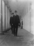 Free Picture of President Coolidge Returning to the Mansion From the Executive Office