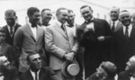 Free Picture of Walter Johnson Showing President Calvin Coolidge How he Pitches His Curve Ball