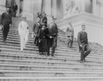Free Picture of President and Mrs. Coolidge Leaving the Capitol